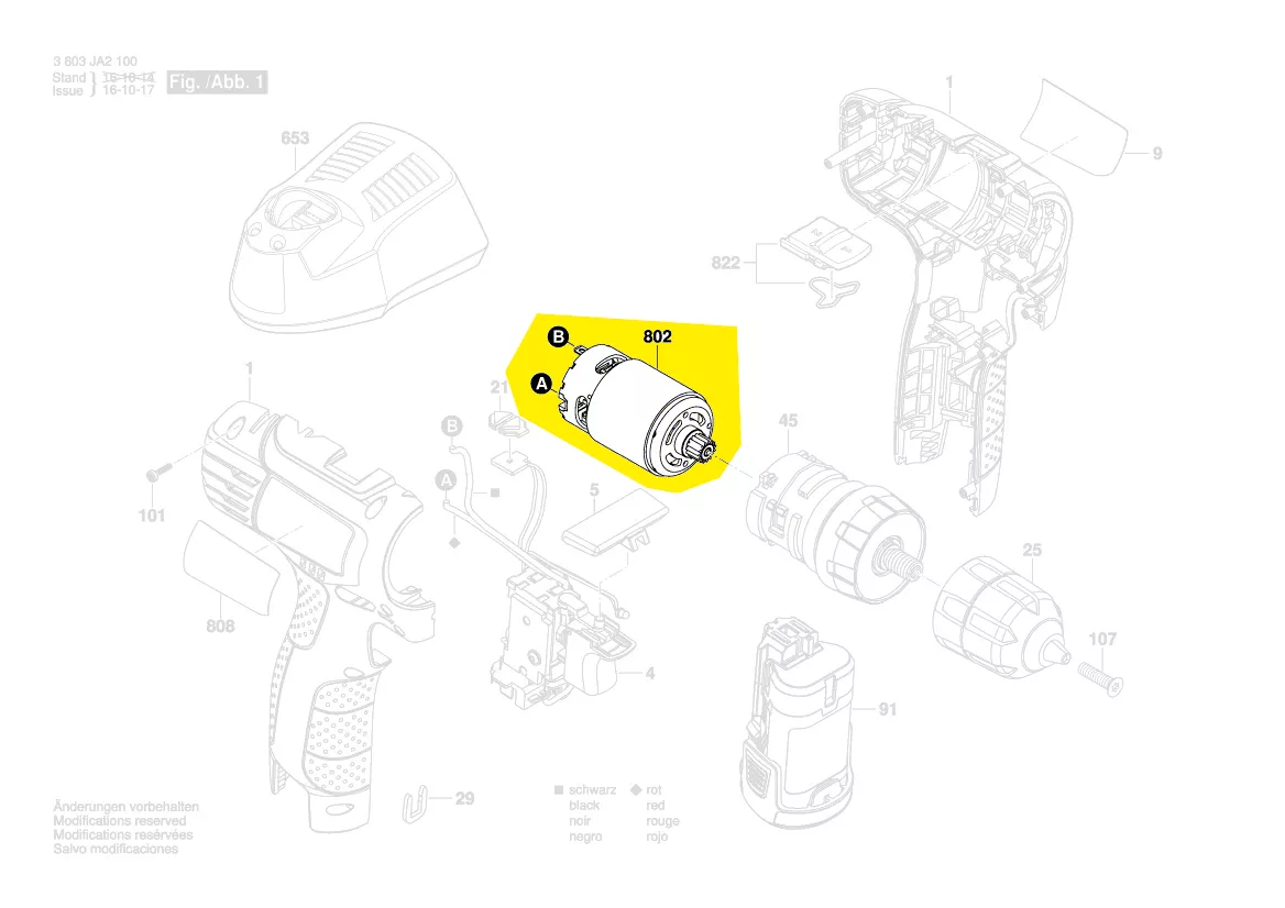 Moteur 12V réf. 1 600 A00 JN9 Bosch